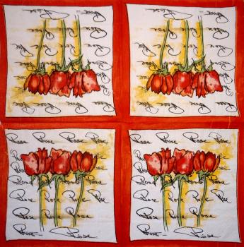 490 Rosen - 3-lagig (creme) - Ambiente